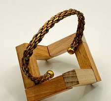FANTASTIC RARE BOHO BERBER BRONZE TWISTED BRACELET – TENSION BANGLE BRACELET picture