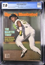 Rickey Henderson First Cover Sports Illustrated 1982 CGC 7.0 FC (not PSA) picture