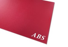 RED ABS PLASTIC SHEET 1/8