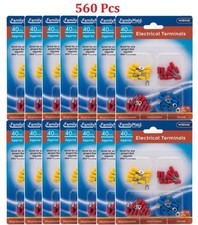 560pc Assorted Insulated Electrical Terminals Wire terminals crimp connectors picture