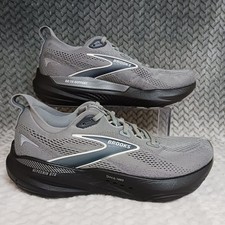 Brooks Glycerin GTS 22 Primer Grey Ebony Men's Walking Running Shoes Size 8.5 picture