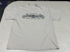 Vintage Harley Davidson Life Begins Walters Bros Black T-Shirt Men’s Size 2XL picture