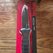 Kershaw XCOM 3425X 8Cr13MoV Clip Point Plain Manual Liner GFN Clip Black picture