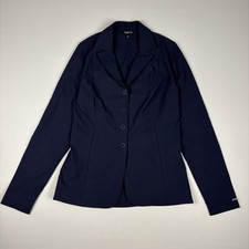 Kerrits Women Size M Navy Blue Equestrian Show Coat Riding Jacket Blazer picture