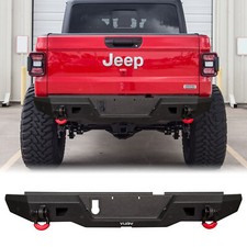 MARSITTER Steel Rear Bumper For 2020-2025 Jeep Gladiator JT with D-rings picture