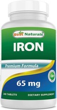 Best Naturals Iron Supplement - 65 mg 240 Tablets picture