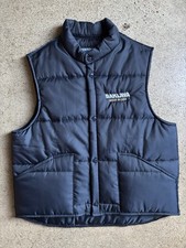Action Bronson BAKLAVA Navy Snap Button Vest Jacket Size Medium Made In USA picture