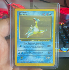 Wizards of the Coast Lapras 10/62 Fossil Holo Rare English 80 HP 1999-2000 picture