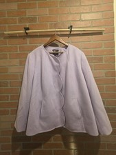 Talbots Women's Wool Nylon Blazer Plus Size 24W Woven Italy Button Front Sku28 picture