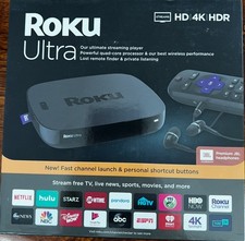 Roku Ultra 4K UHD Streaming Media Player with Voice Remote Pro (NEVER USED) picture