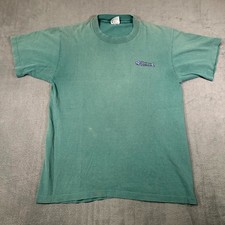 Vintage 90s Anvil Environmental Graphic T-Shirt Green Men’s M Single Stitch USA picture