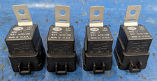SET of 4 - Hella Original 12V 40A Relay with Bracket 4RD 931 410-08 Made in USA picture