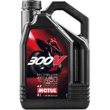 MOTUL 300V 4T Full Synthetic Motor Oil 15W-50 4L 104129 - JASO T903 4-Stroke Use picture