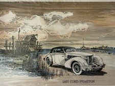 Vintage 1937 CordPhaeton Color Signed and Numberd Tom Immel picture