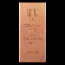 Germania Mint Kilo Copper Raw Bar (1000g) picture