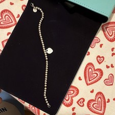 Tiffany & Co. Beaded 7.5 in Bracelet 925 Sterling Silver picture