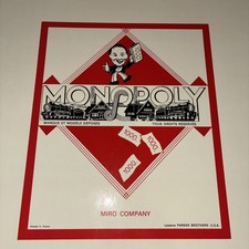 Rare Vintage 1961 Miro Company French Edition Monopoly Game Open Box Complete picture