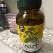 MegaFood Magnesium 300 mg Glycinate Malate Citrate - 120 Capsules picture