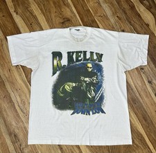 Rare Vtg 1996 R.Kelly Top Secret Tour Rap T-Shirt Single Stitch Fits Mens Sz L picture