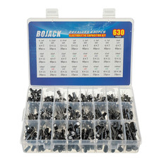 24Value 630Pcs Aluminum Electrolytic Capacitor Assortment Box Kit Range picture