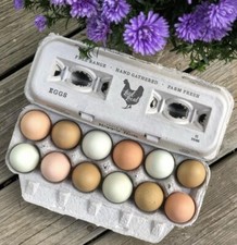 Henlay Laid Local Egg Cartons - Adorable Printed Vintage Design - 25, 90, or 250 picture