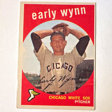 Topps 1959 Topps Early Wynn Chicago White Sox White Back Card #260 Poor Cond picture