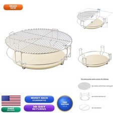 Onlyfire Stainless Steel Cooking Grate System Split Ceramic Deflectors picture