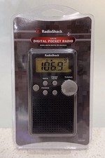 Radio Shack Digital Pocket Radio Portable AM/FM NEW Sealed 20 Presets Speaker picture