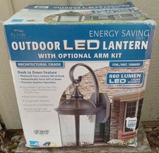 Altair Lighting Outdoor LED Lantern Dusk to Dawn Waterproof Aged Bronze AL-2149  picture