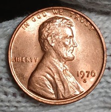 1970 S Lincoln Memorial Cent/Penny - Uncirculated - Red - Fresh From Roll picture