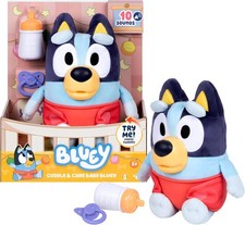 Bluey Care and Cuddle Soft Baby Toy Plush, 11”, Interactive Electronic Baby... picture