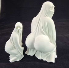 2 PACK - Boo Booty Thicc Ghost Halloween Figurine Spooky Gag Gift Silly Funny picture