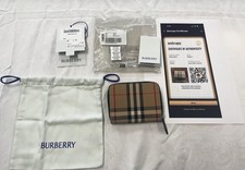 Burberry - MN Zip Wallet  Archive Beige Check - Unused - PPSKN (364683) picture