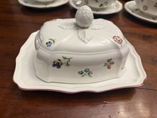 Villeroy & Boch Petite Fleur Covered Butter Dish with Lid Germany V&B RARE picture