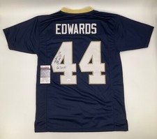 MARC EDWARDS NOTRE DAME IRISH SIGNED CUSTOM STITCHED JERSEY JSA WITNESS COA picture