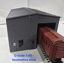 O Scale 1:48 Locomotive Shop / Industrial Warehouse Building Kit  picture