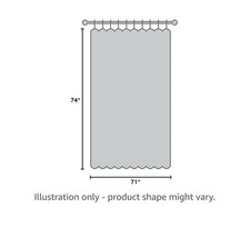 VIUOON 1 Pack Fabric Snap-in Shower Curtain Liner Replacement,70W x 54H picture