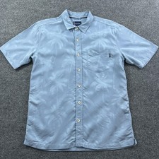 Jack O'Neill Shirt Mens Small Palm Tree Hawaiian Button Up Camp Casual Summer picture