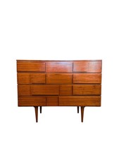 Mid-Century Modern Walnut Dresser – Italian Style picture