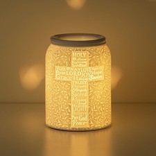Trust in Him Scentsy Warmer and one Scentsy Wax Bar Bundle. NIB picture