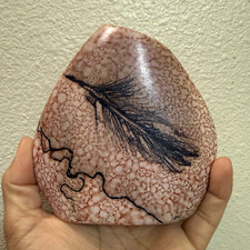 Turning Leaf Pottery Handmade Signed Horse Hair Pottery, Deb Burckhard Messer picture