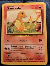 Charmander 046/102 Base Set Regular Lightly Played Pokemon Card Super Rare  picture