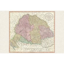 John Cary's 1799 Hand-Colored Map of Hungary, Croatia & Transylvania picture
