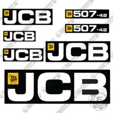 Fits JCB 507-42 Telehandler Decal Kit Loadall Full Set picture