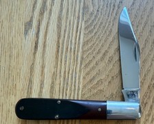 VINTAGE 1978 CASE BROWN DELRIN GRAND DADDY BARLOW KNIFE NEVER USED 6143    N12* picture