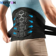 Adjustable Lower Back Brace Lumbar Support Waist Belt For Men Women Pain Relief picture