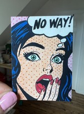 ACEO Print of Pop Art Acrylic Painting, “NO WAY” by RanMadeThis picture
