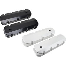 Speedway Motors Fabricated Black Aluminum Valve Covers picture