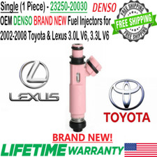 1Pc OEM New DENSO Fuel Injector For 2004, 05, 06, 07, 2008 Toyota Solara 3.3L V6 picture