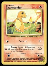 Charmander 46/102 Common Base Set Unlimited Pokemon NM picture